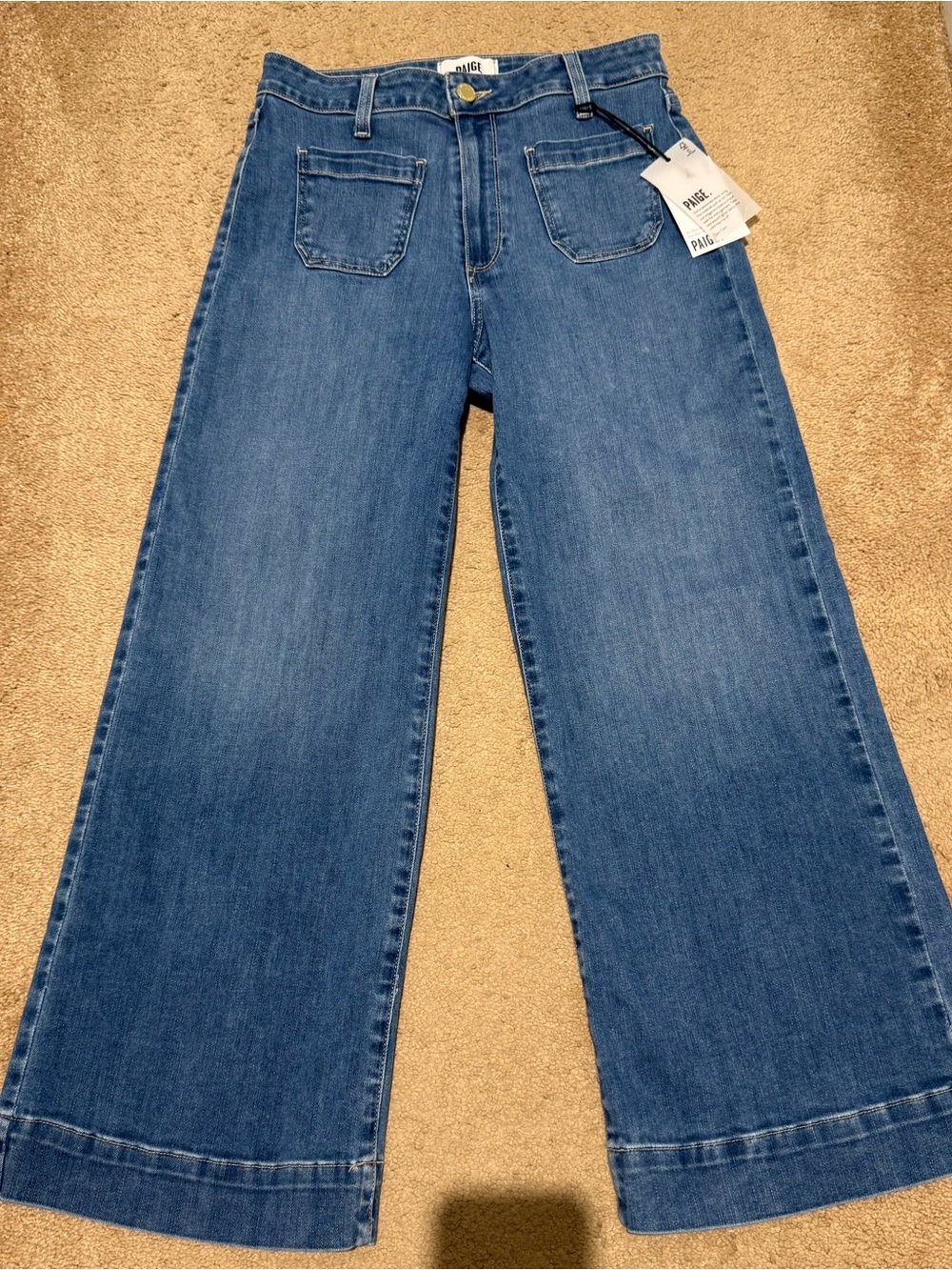 NWT Paige Connie Crop Patch Pocket Jeans Size 27 - Picture 3 of 7